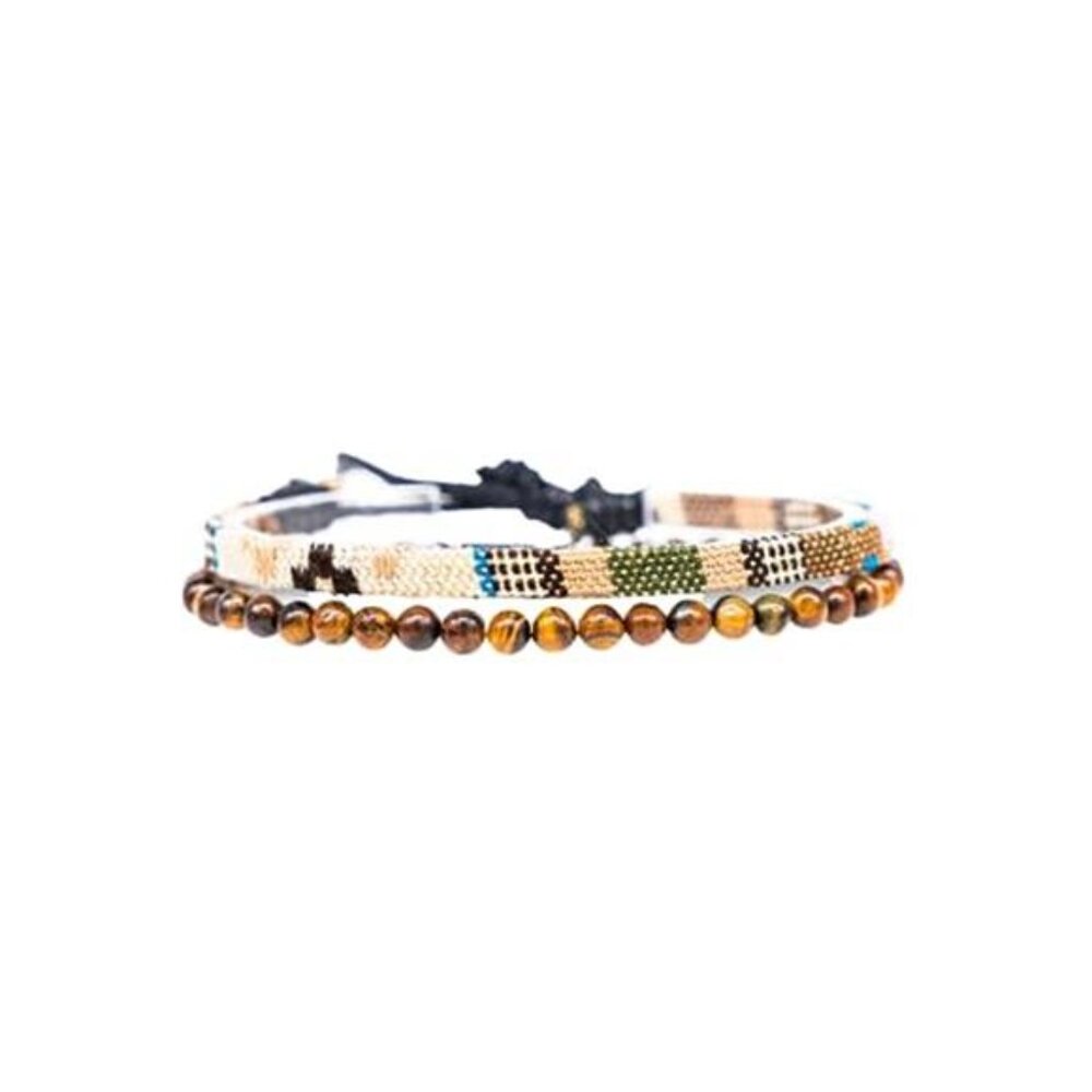Boho Surfer Bracelets for Men Women Adjustable Waterproof Beaded Braided Set